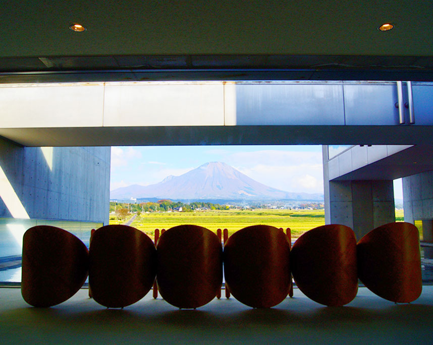 大山を借景