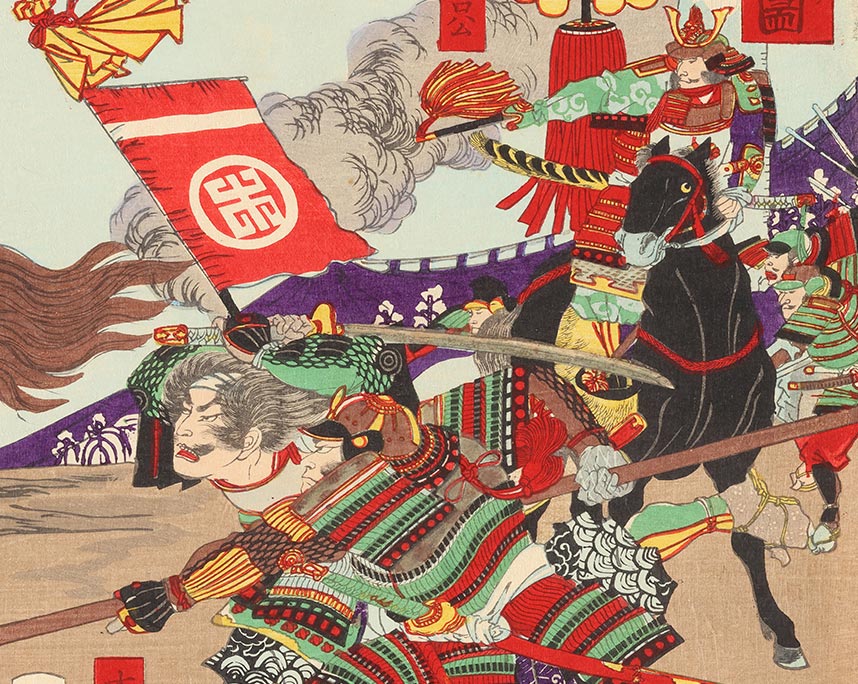 楊洲周延　小牧山戦争之図