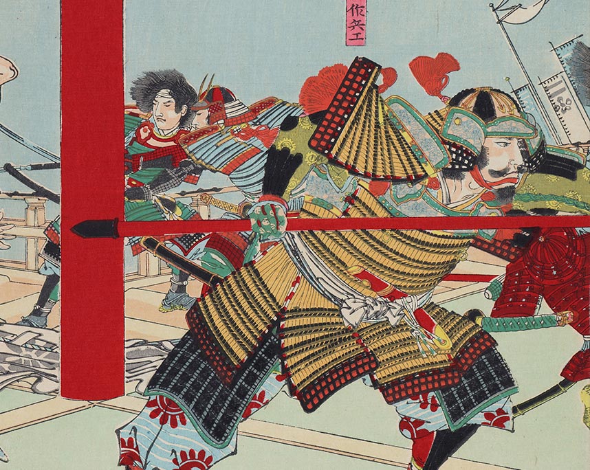 楊斎延一　本能寺焼討之図