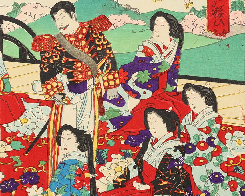 楊洲周延『御世の栄東の粧ひ』