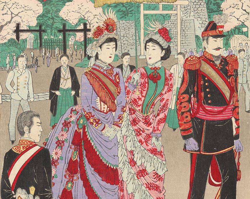 東洲勝月『上野公園地第三回内国博覧会之図』