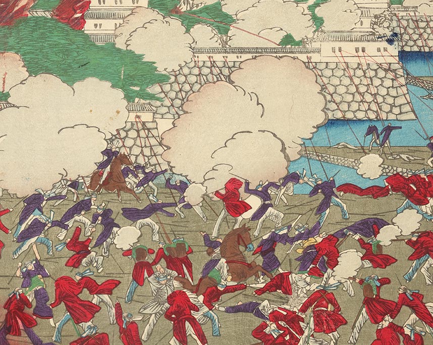 月岡芳年『会津若松戦争之図』