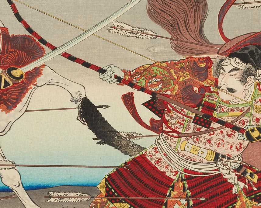楊斎延一「重盛義平紫宸殿外戦之図」
