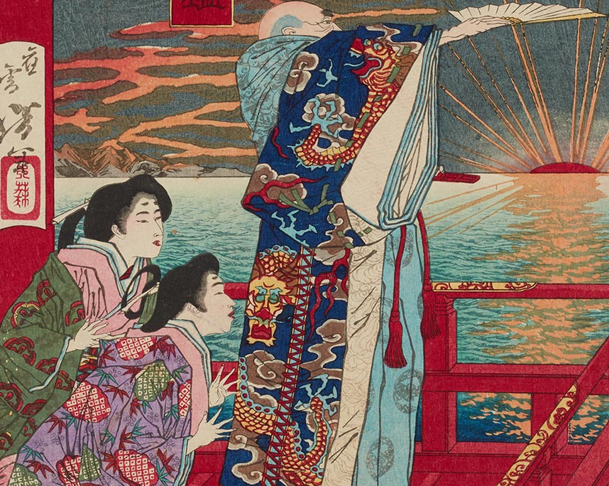 月岡芳年『大日本名将鑑　平相国清盛』
