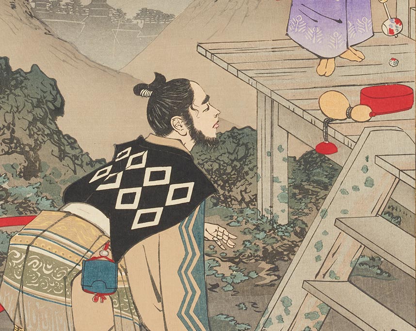 小林清親　教導立志基　上杉景虎
