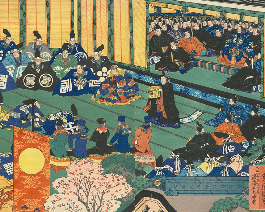 長谷川貞信（２代）『神武天皇御即位』