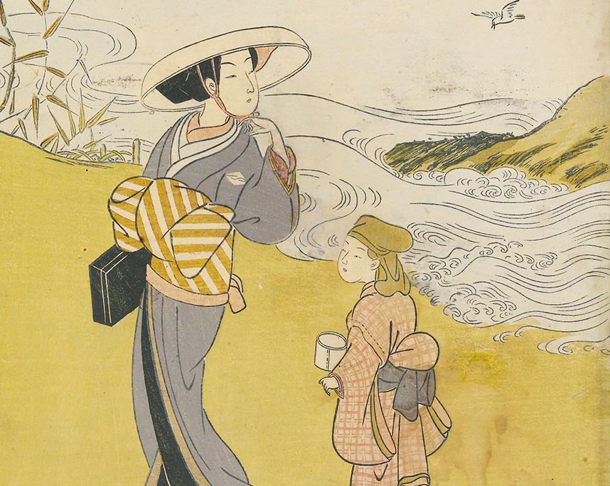 鈴木春信『千鳥の玉川』