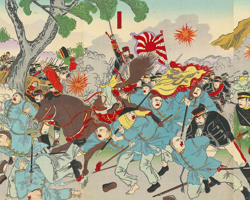 楊斎延一『平壌大激戦之図』
