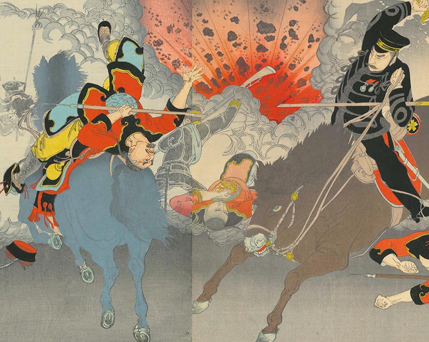 年光『第二軍　旅順口激戦大勝利ノ図』