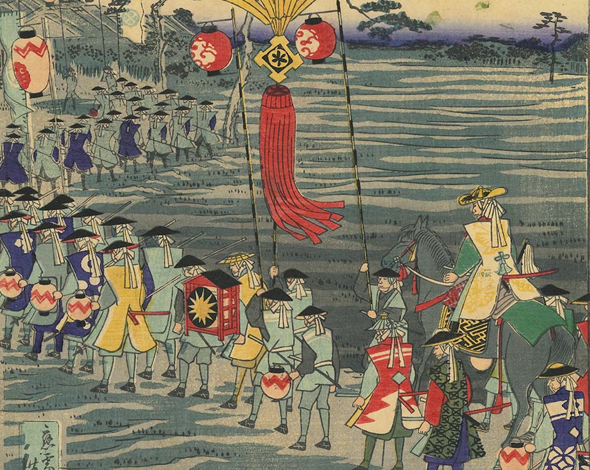 歌川広重（二代）　末広五十三次赤坂