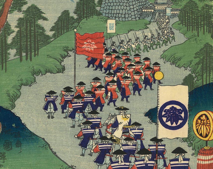 歌川国輝二代　末広五十三次亀山