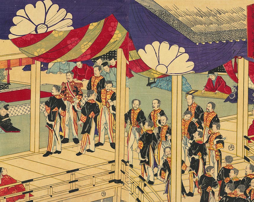 楊洲周延「伊勢大神宮神前ノ図」