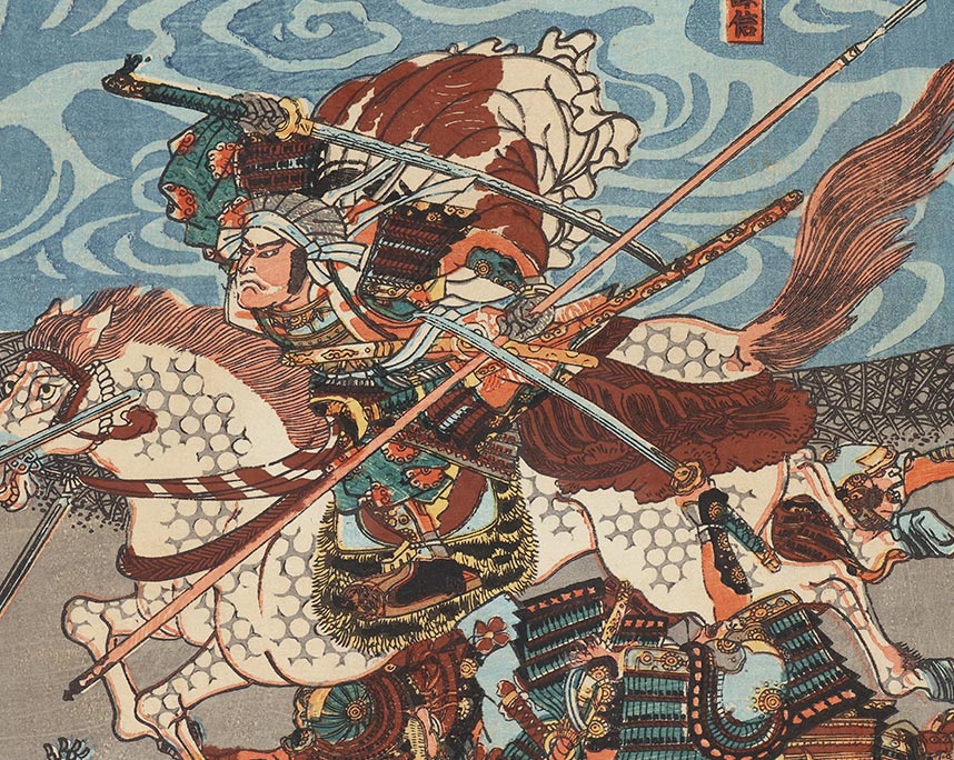 歌川国芳　川中嶋信玄謙信旗本大合戦之図　