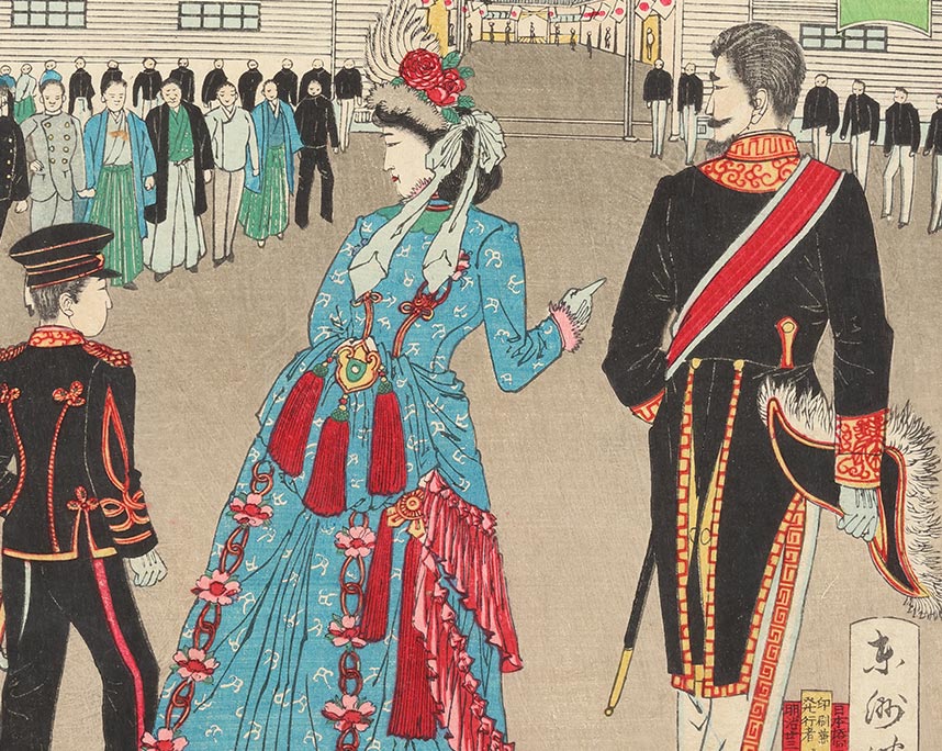 東洲勝月『上野公園地第三回内国博覧会之図』