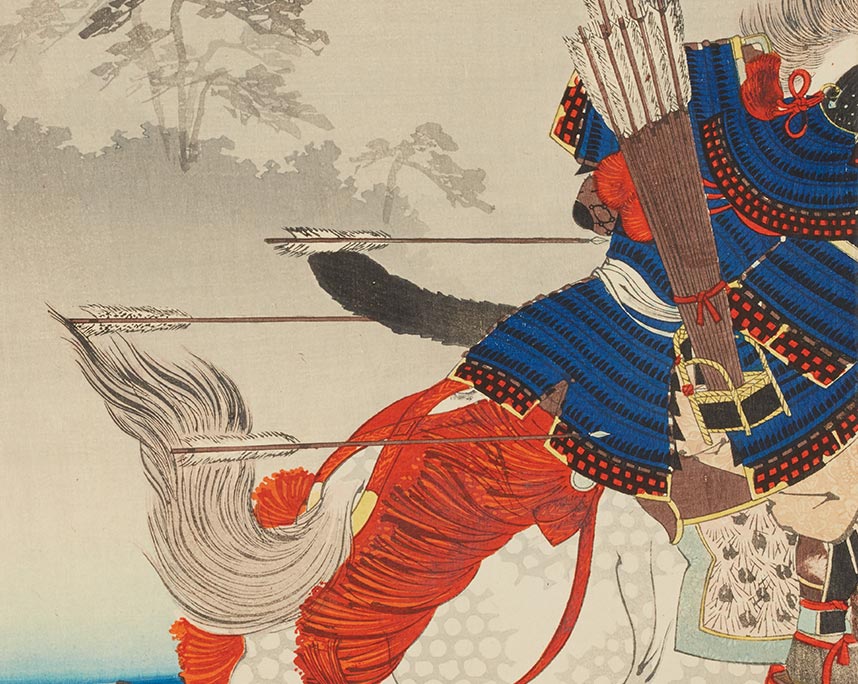 楊斎延一「重盛義平紫宸殿外戦之図」