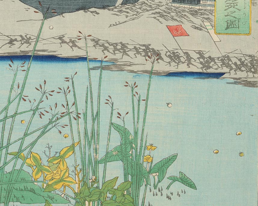 月岡芳年『尼崎大合戦武智主従討死之図』