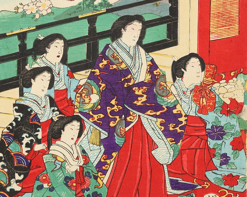 楊洲周延『御世の栄東の粧ひ』