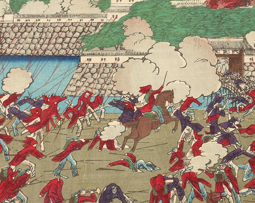 月岡芳年『会津若松戦争之図』