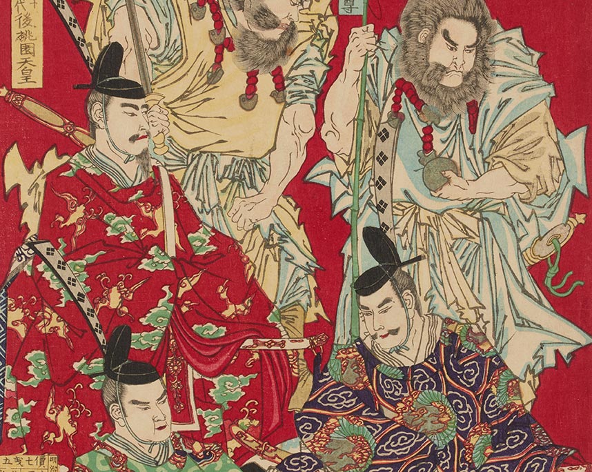 楊洲周延「本朝拝神貴皇鏡」