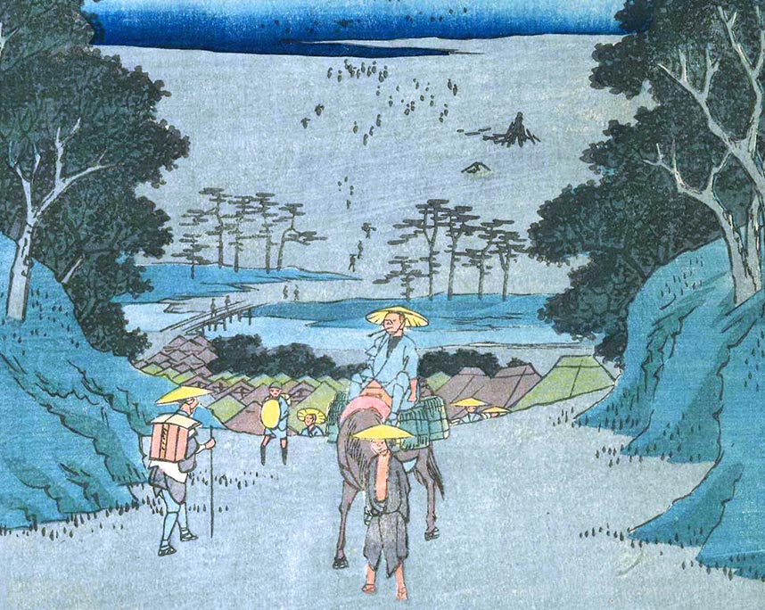 歌川広重 作「五十三次名所図会」