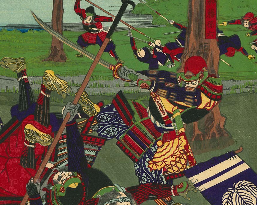 楊洲周延「石山大合戦之図」