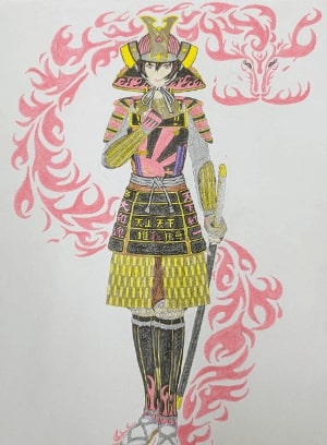 武将と龍／わいわい さん