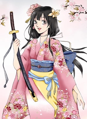 桜道・刀剣と武家の娘／詩歌 さん