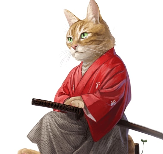 猫侍あるいは自画像／添田一平 さん
