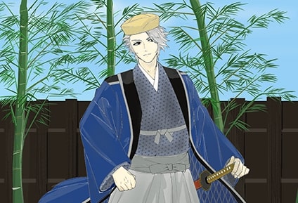 竹と塀と武士／素朴 さん