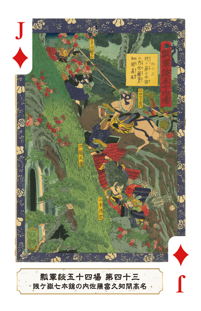 第四十三 賎ケ嶽七本鎗の内佐藤富久知間高名