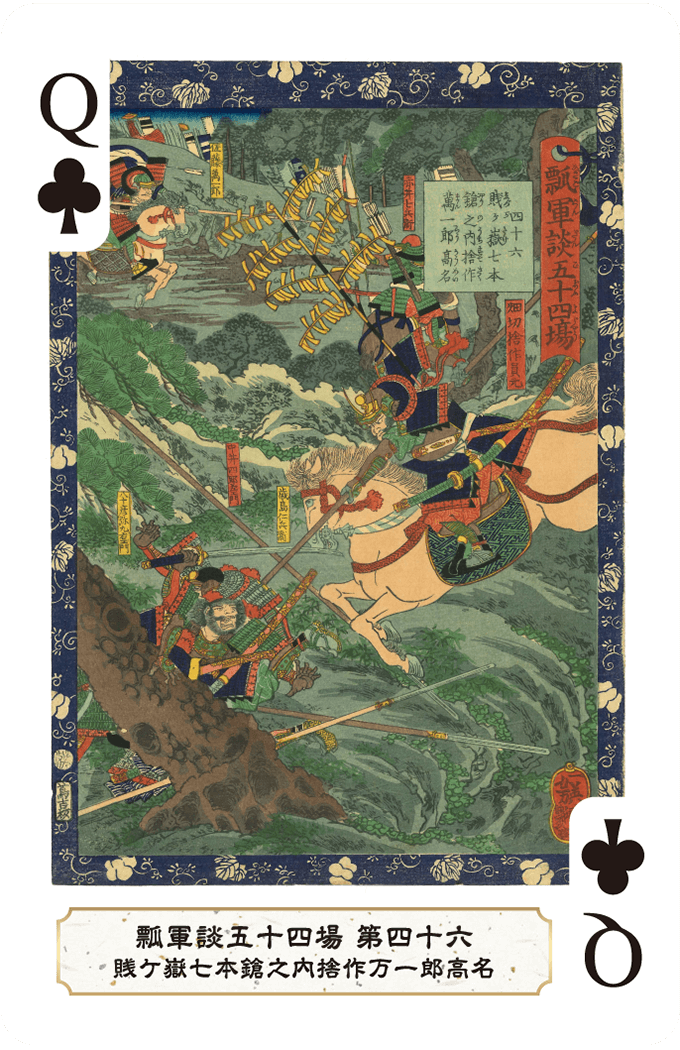 第四十六 賎ケ嶽七本鎗之内捨作万一郎高名