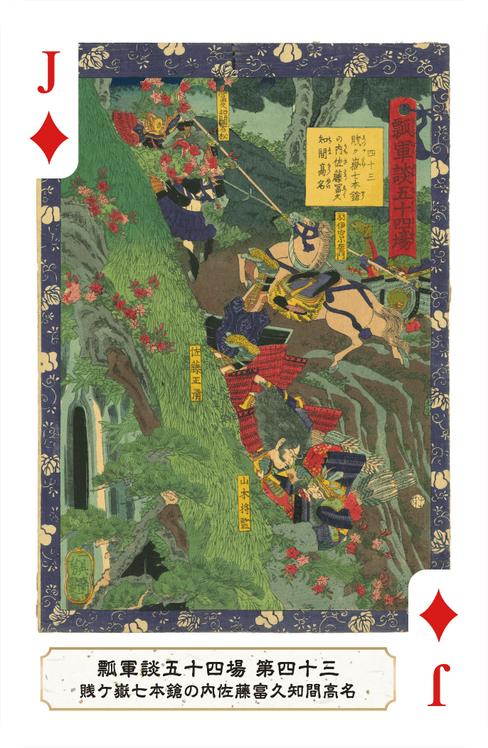 第四十三 賎ケ嶽七本鎗の内佐藤富久知間高名